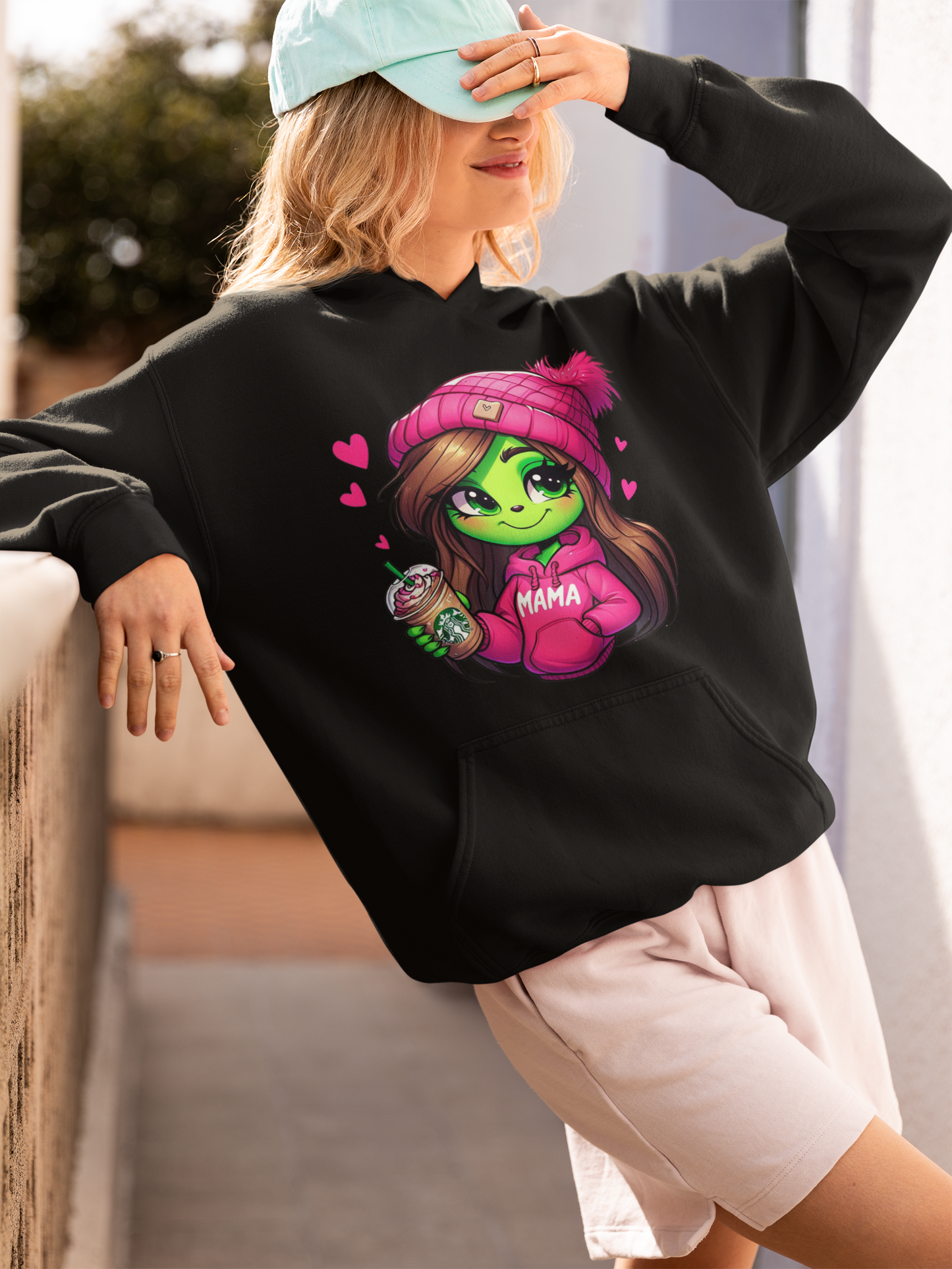 Funny Grinch Ice Coffee MaMa Sweatshirt