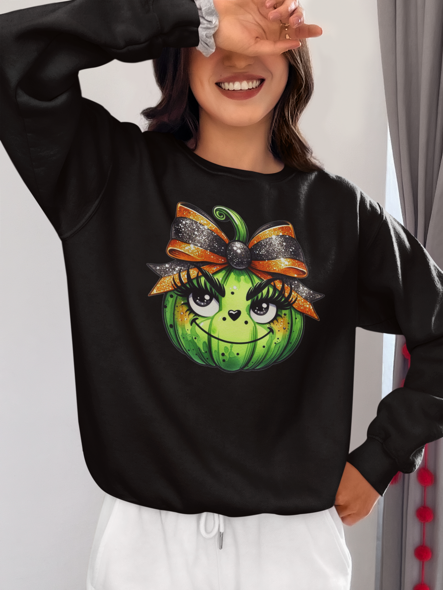 Grinch Pumpkin Sweatshirt Pumpkin Shirt Halloween Sweatshirt Pumpkin Halloween Hoodie Spooky Season shirt Trick Or Treat Pumpkin Halloween